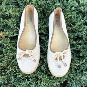 Ugg Australia Syleste Espadrille Women's Flats Size 8.5 Tan Shoes‎